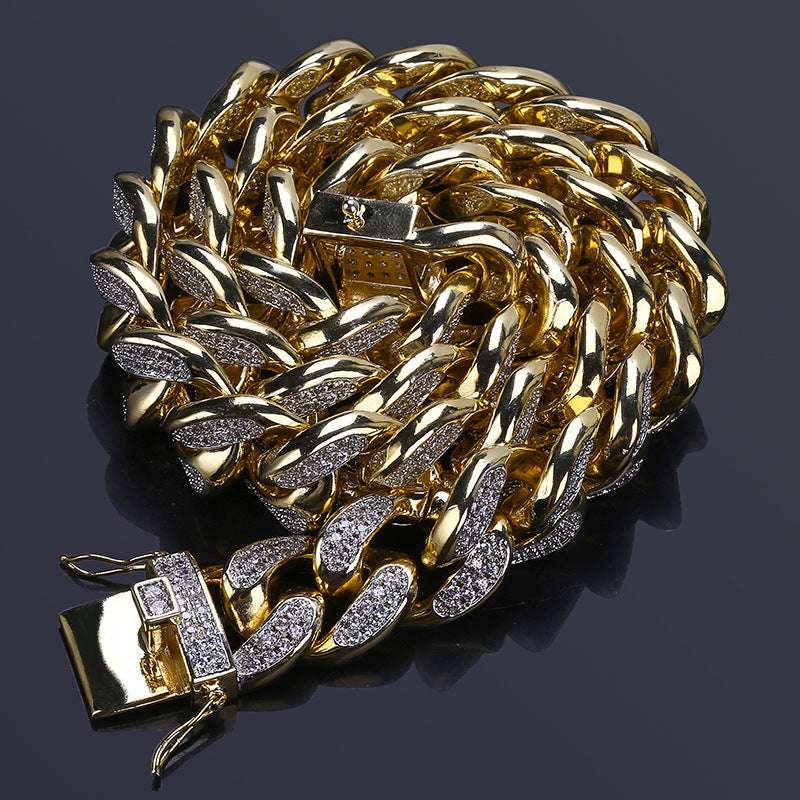 Big gold chain for men in Miami, Cuba - Minihomy