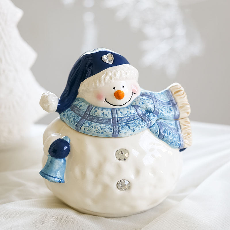 Christmas Ceramic Ornaments and Snowman Tableware - Minihomy