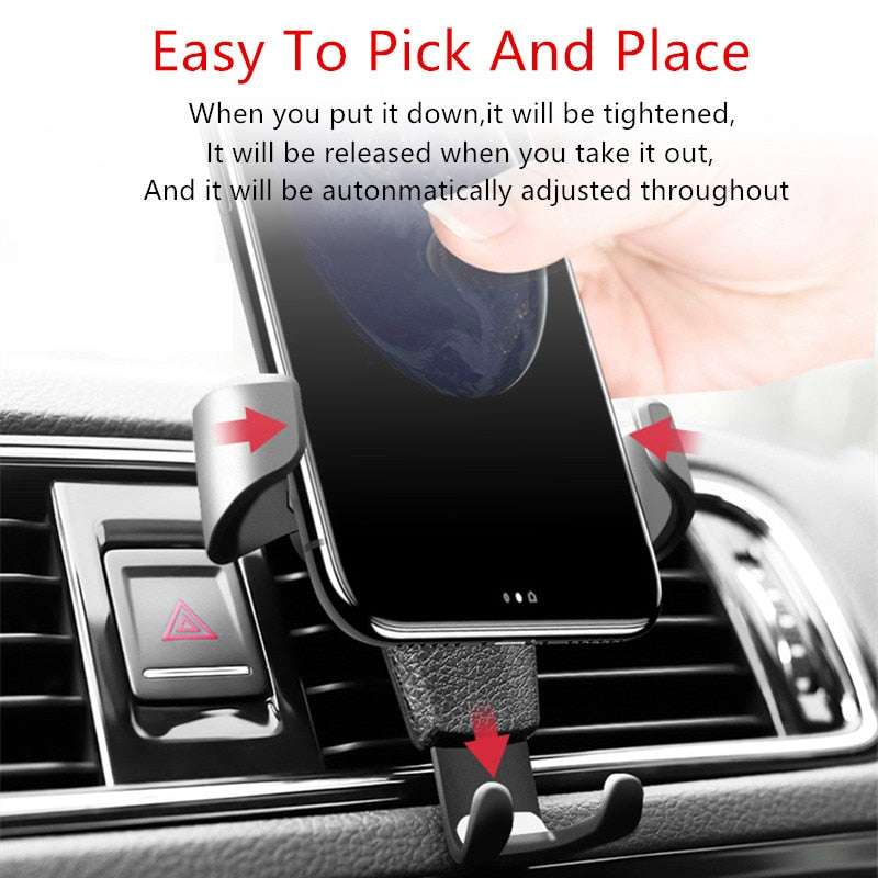 Car Air Vent Mount Stand No Magnetic Mobile Phone Holder - Minihomy