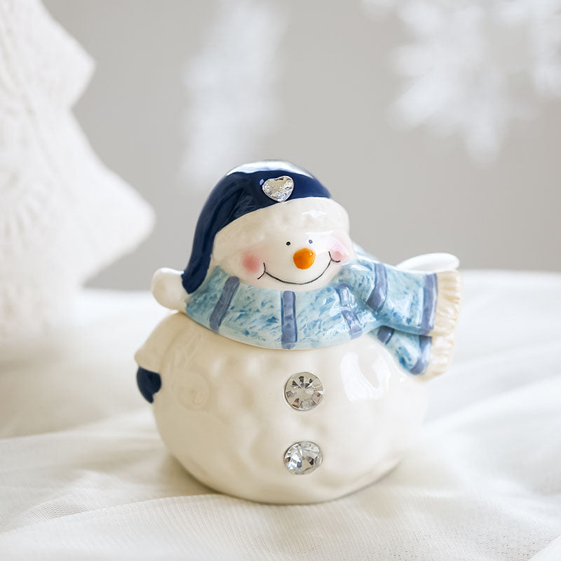 Christmas Ceramic Ornaments and Snowman Tableware - Minihomy