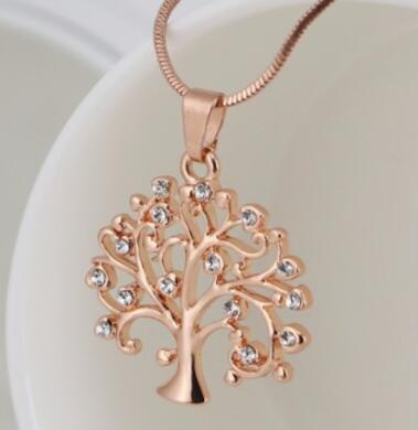 Big Tree Of Life Pendant Long Necklaces Drilling - Minihomy