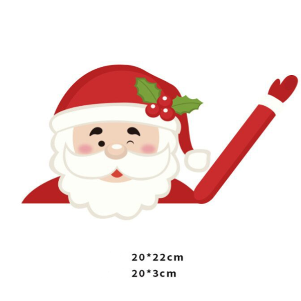 Santa Wiper Car Sticker without Straps