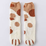 Autumn Winter Cat Claws Cute Thick Warm Sleeping Floor Socks - Minihomy