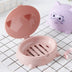 Household bathroom soap box with lid cartoon soap box - Minihomy