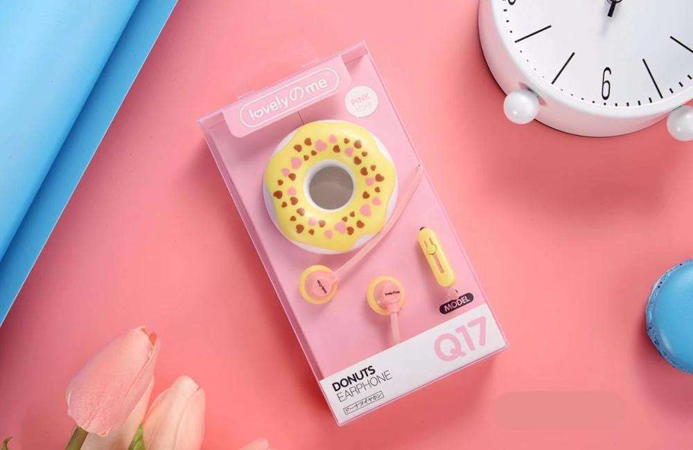 Creative donut winding music subwoofer mobile phone diy big computer headset wired girl male sports gift - Minihomy