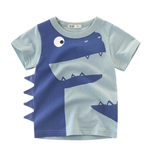 Children's Boys Cotton T-shirt Men's Treasure In Children's Short Sleeves - Minihomy