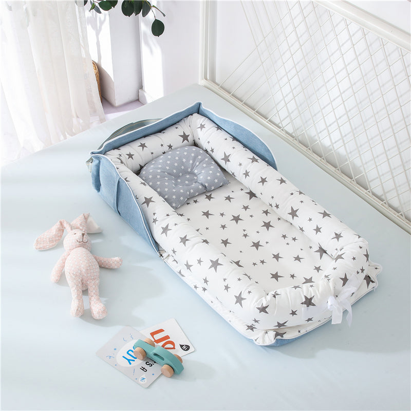 Cotton Portable Baby Crib Newborn Foldable - Minihomy