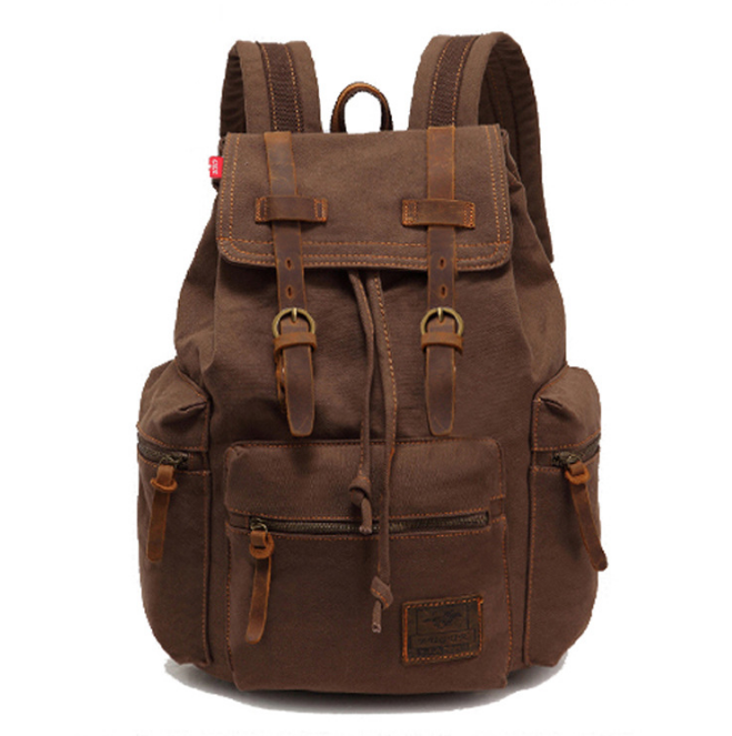 Men's Vintage Canvas Backpack - Minihomy