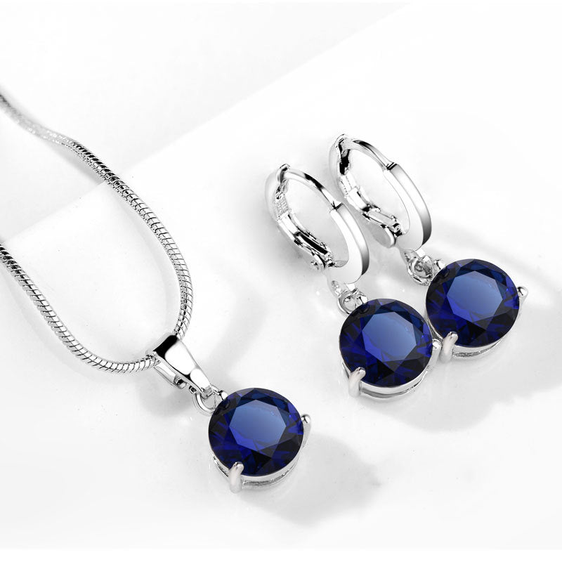 Water Drop Necklace Earring Set