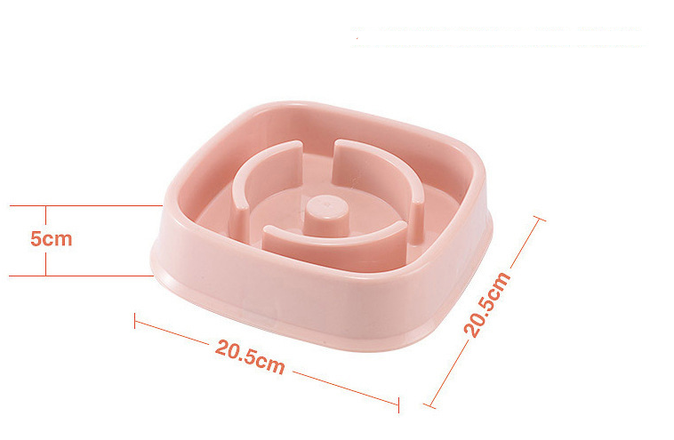 Plastic Pet Dogs And Cats Choke Prevention Slow Food Bowl - Minihomy