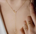 Simple Moon Star Necklace Clavicle Chain Short Necklace