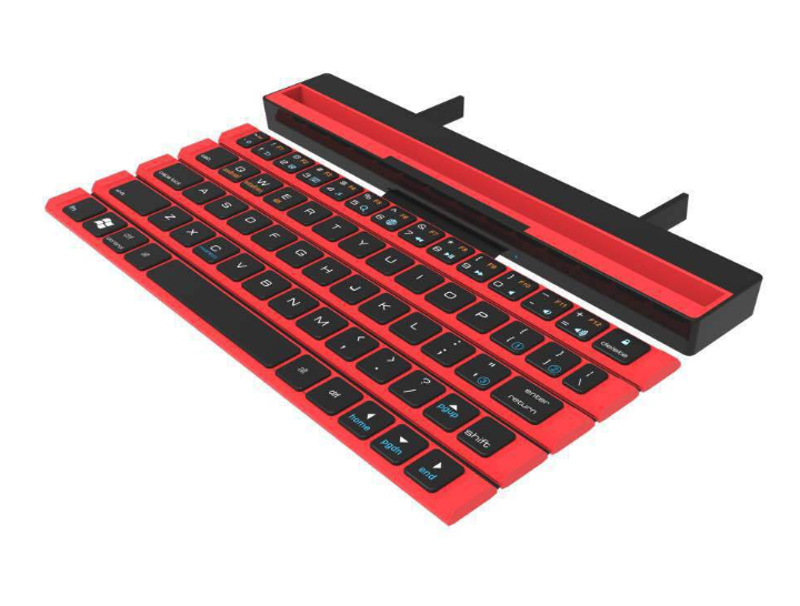 Outdoor Office Portable Folding Wireless Reel Keyboard - Minihomy