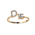 Adjustable 26 Initial Letter Ring Fashion Jewelry For Women - Minihomy