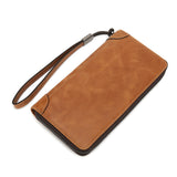 Men's Leather Clutch Wallet - Slim & Stylish Business Card Holder - Minihomy