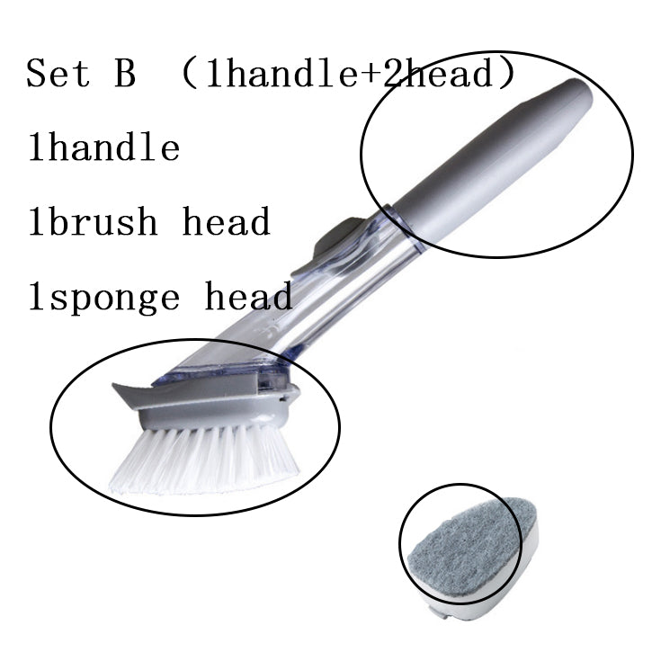 2 In1 Long Handle Cleaning Brush With Removable Brush Head - Minihomy