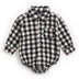 Infant Clothing Autumn and Winter Plaid Baby Boy Romper - Minihomy