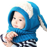 Kids Baby Winter Cotton Knitted Fur Pom Cute Children Hat - Minihomy