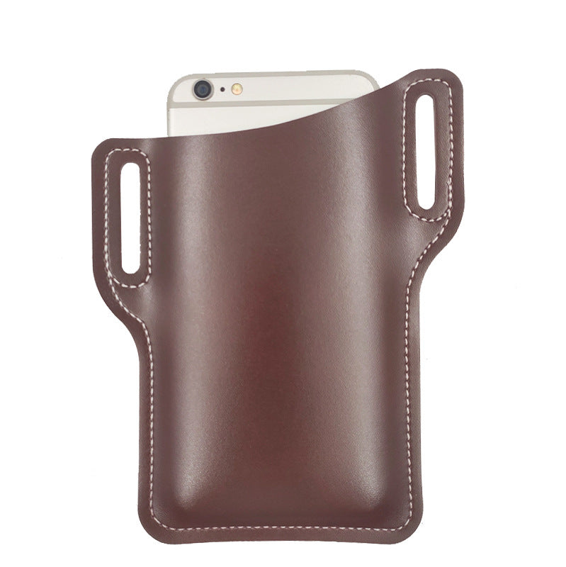 Cellphone Loop Holster Case Belt Waist Bag Props PU Leather Purse Phone Wallet - Minihomy