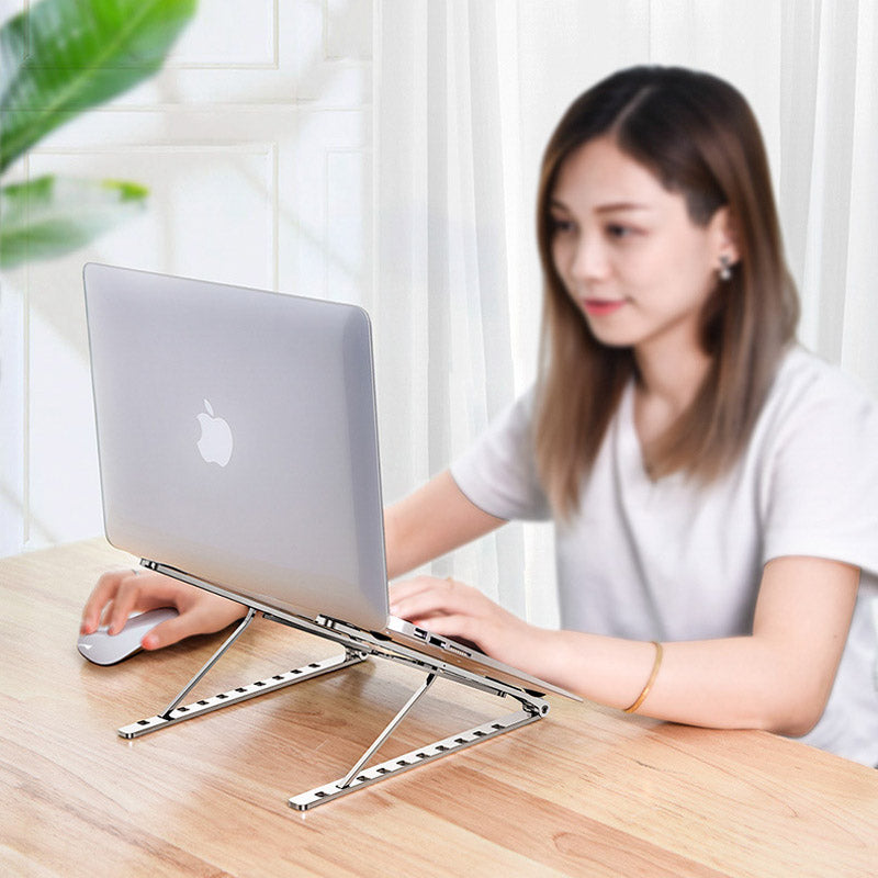 X Style Adjustable Foldable Aluminum Laptop Stand