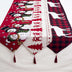 Christmas Elk Snowman Table Runner Merry Christmas Decorations - Minihomy