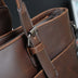 Men's business PU leather handbag briefcase crossbody handbag - Minihomy