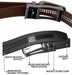 Men's Leather Belt with Fake Pin Buckle - Comfortable & Stylish - Minihomy