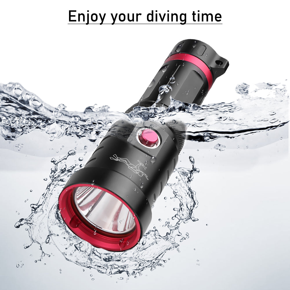 Rechargeable diving flashlight