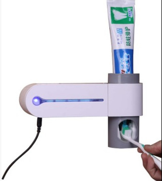 2-in-1 UV disinfection toothbrush Automatic toothpaste holder - Minihomy