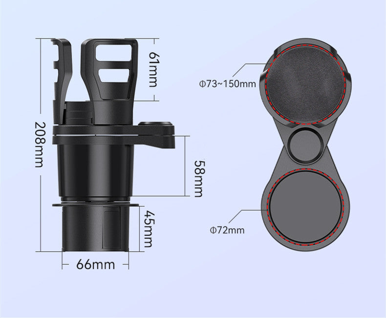 Car Cup Holder Refitted With Multifunctional Fixed - Minihomy