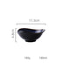 Blue ceramic plate bowl - Minihomy