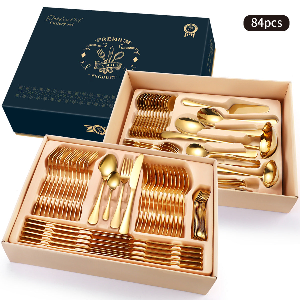 Stainless Steel Tableware Gift Box Set