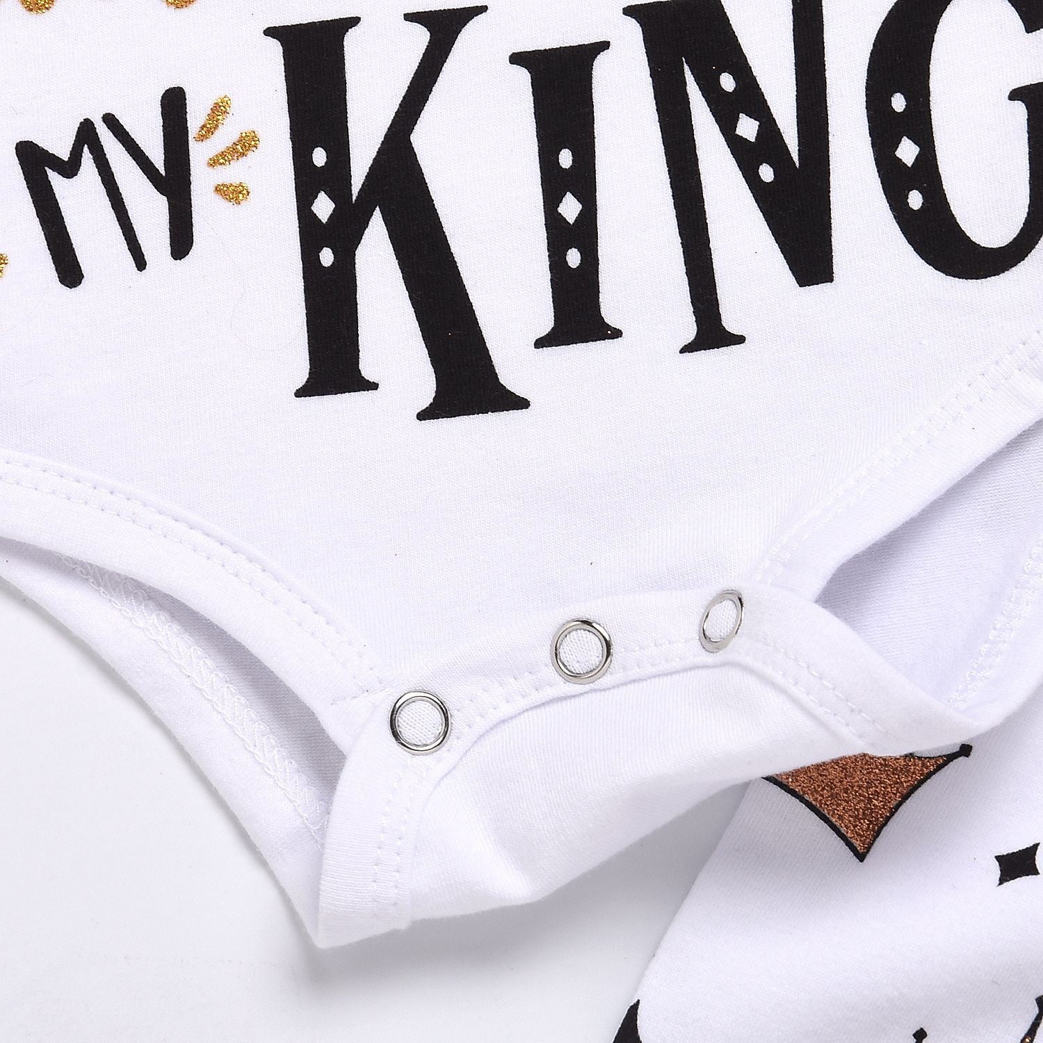 New Baby boys Clothing Set Tops Romper Crown Pants - Minihomy