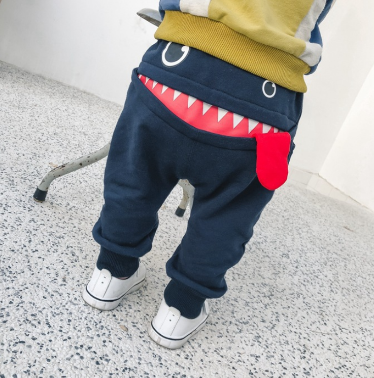 Children's casual sweatpants baby cartoon loose trousers - Minihomy