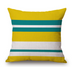 Nordic yellow green geometric print cushion cover - Minihomy