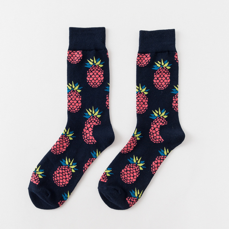 Happy tube socks fruit banana men's and women's socks - Minihomy