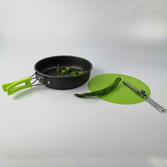 Outdoor Camping Hiking Cookware Tableware Cookware Lightweight Folding Equipment - Minihomy