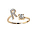 Adjustable 26 Initial Letter Ring Fashion Jewelry For Women - Minihomy