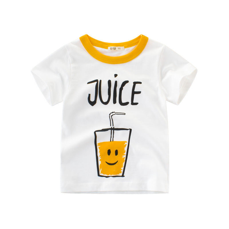 Short-sleeved t-shirt summer baby bottoming shirt children clothing