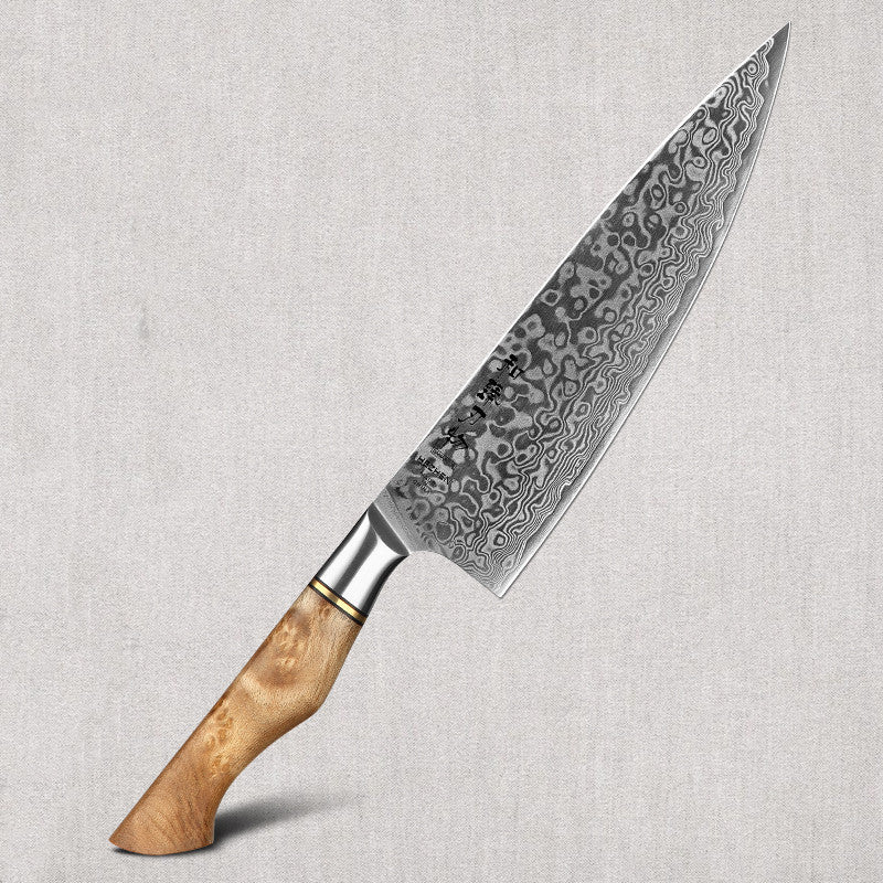 Damascus Steel Kitchen Knife - Sharp & Durable Chef's Knife for Cooking - Minihomy