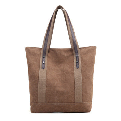 Women's canvas tote shoulder bag