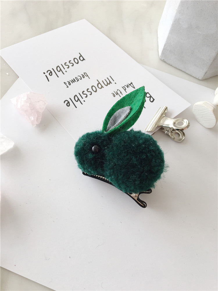 Hair ball rabbit hair ring - Minihomy