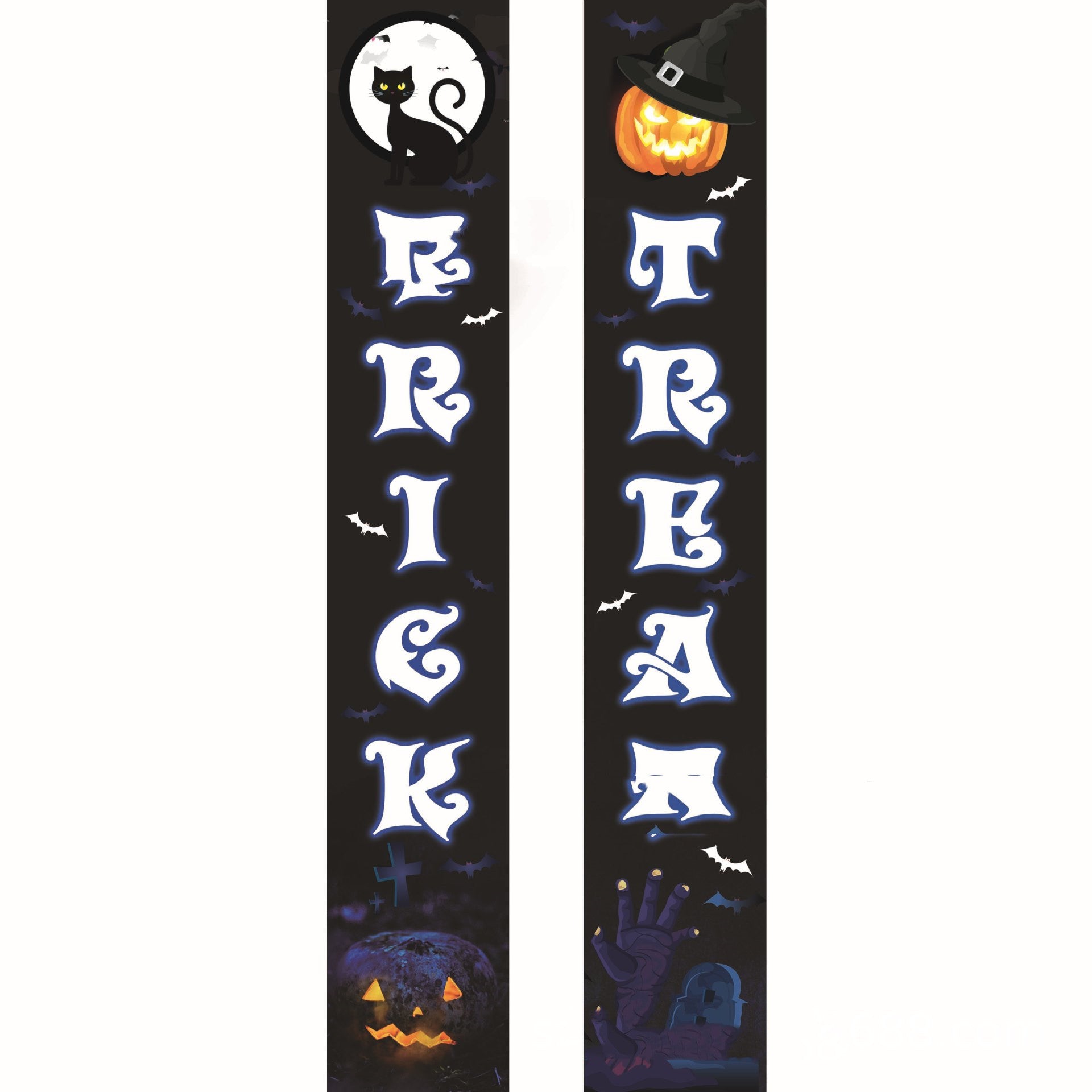 Halloween Background Cloth Banner Banner Couplet - Minihomy