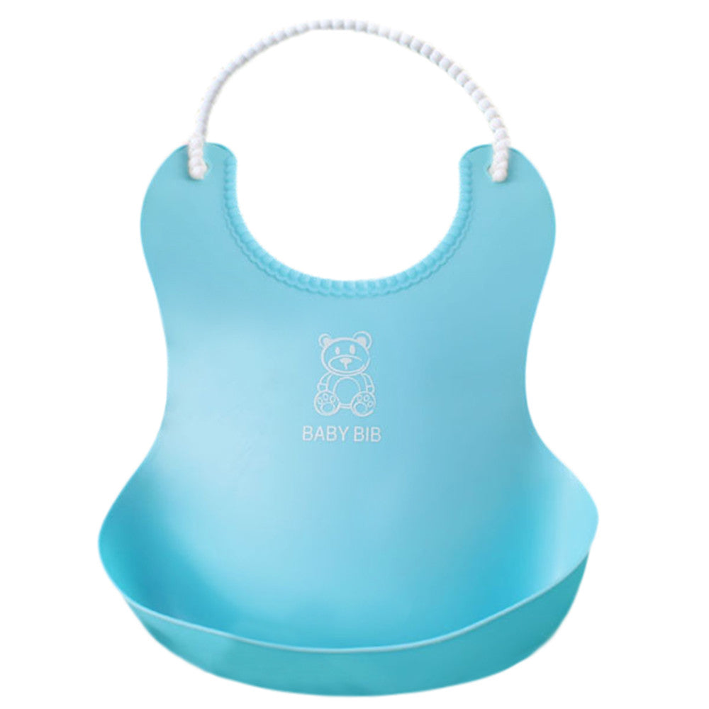 Kid Infant Bibs Baby Soft Silicone Bib - Minihomy