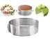 Layered Stainless Steel Adjustable Round Cake Pastry Cutter DIY Tool - Minihomy