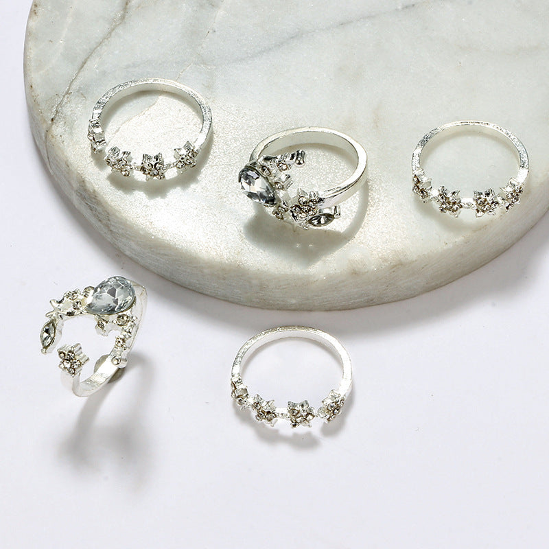 Simia 5-Piece Diamond Set Ring - Minihomy