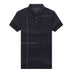 Polo Shirt with Printed Lapel and Ice Silk - Minihomy