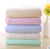 Infant color cotton quilt is covered with cotton six-layer pleated bubble yarn newborn plain blanket - Minihomy