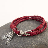 Jewelry Leather Charm Friendship Bracelets & Bangles - Minihomy