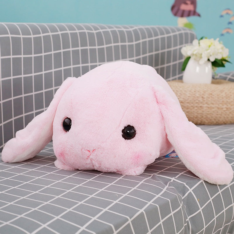 Lop rabbit pillow cartoon plush head rabbit - Minihomy