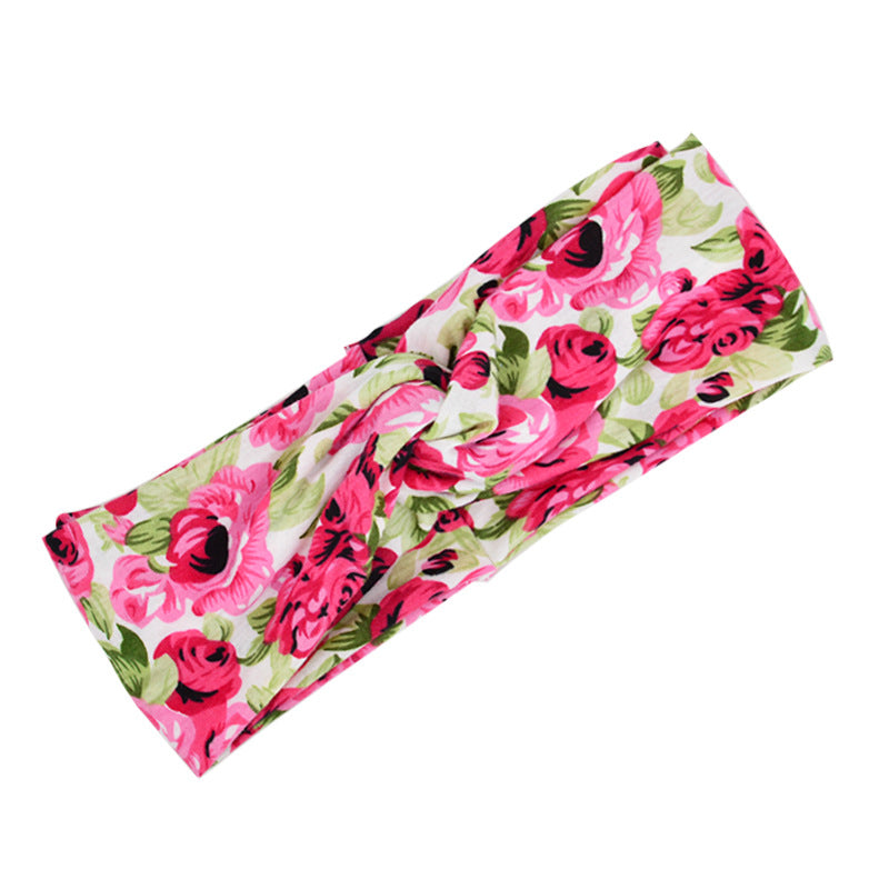 Floral cross hair band - Minihomy